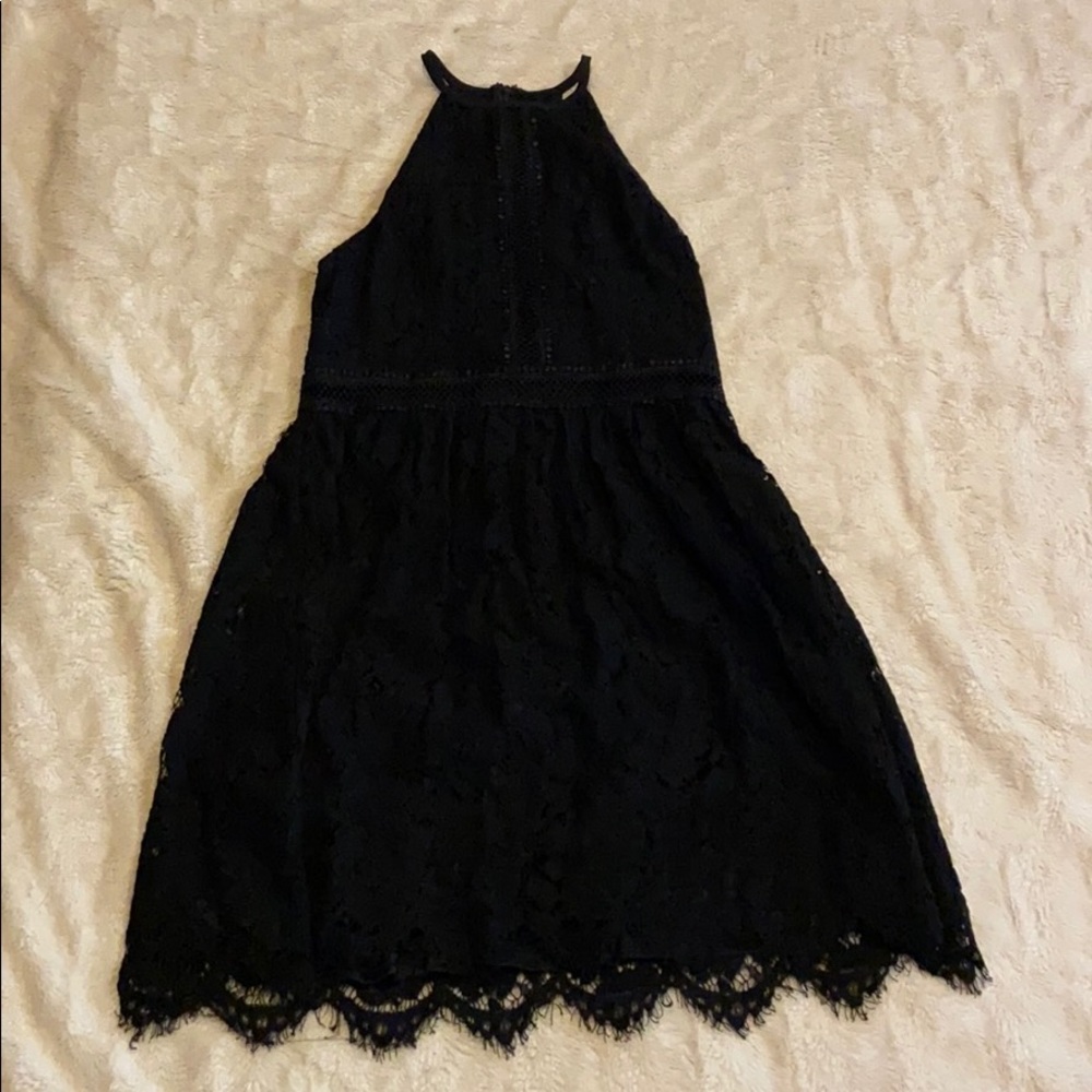 Black lace dress